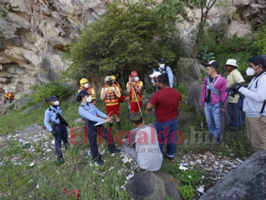 Desgarradoras imágenes del hallazgo de niño ahogado en el río Choluteca