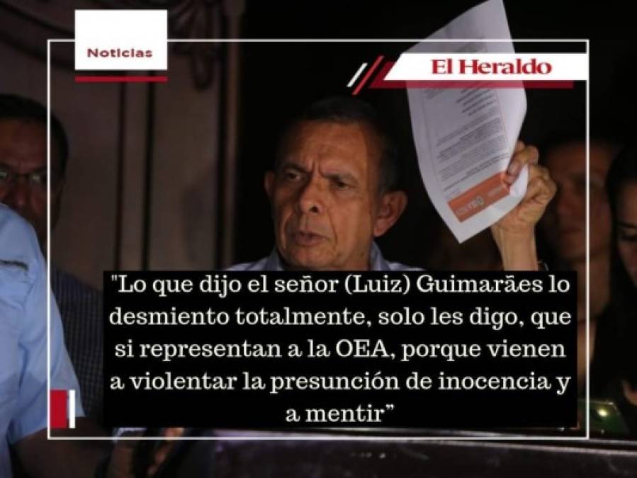 Las frases de Pepe Lobo Sosa al desmentir acusaciones de la Maccih