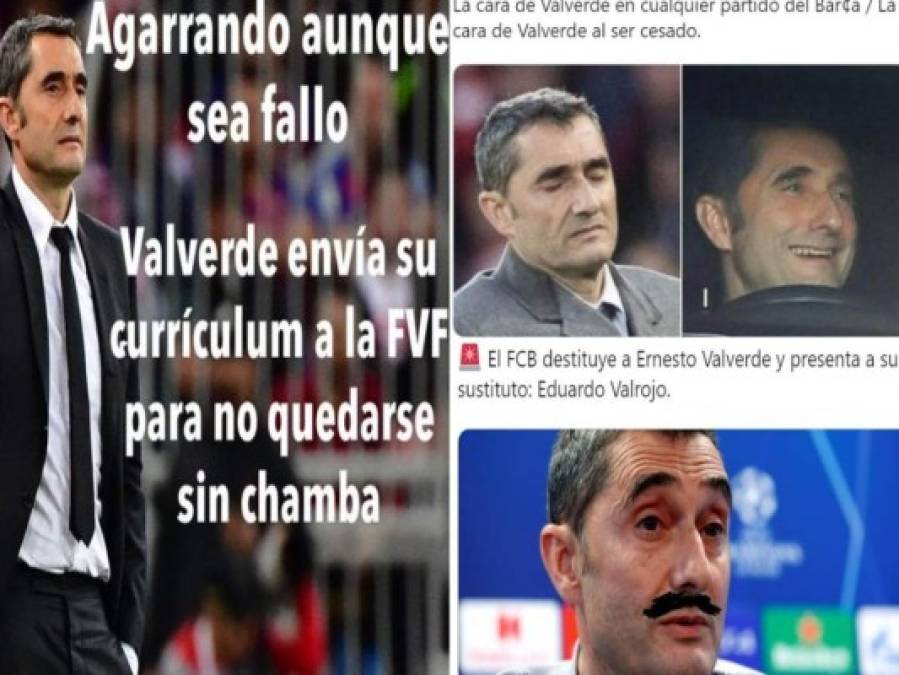 ¿Felices? Aficionados del Barcelona inundan las redes con divertidos memes tras despido de Valverde