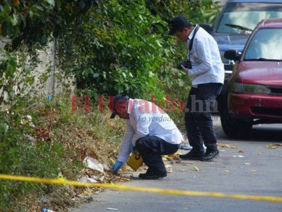 Las imágenes del asesinato de un colombiano y el secuestro de una mujer en San Pedro Sula