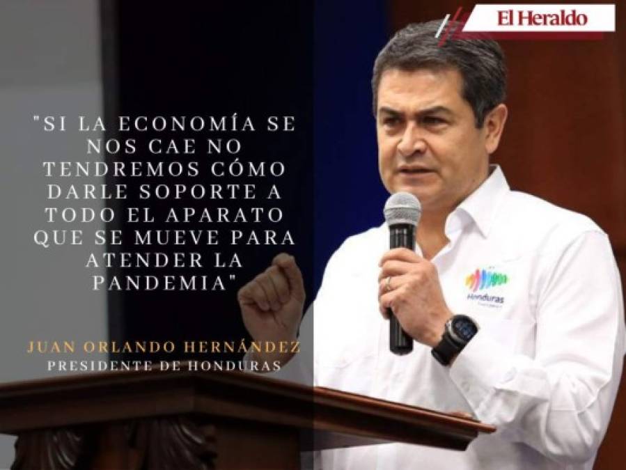 Las frases de JOH sobre reapertura inteligente en Honduras