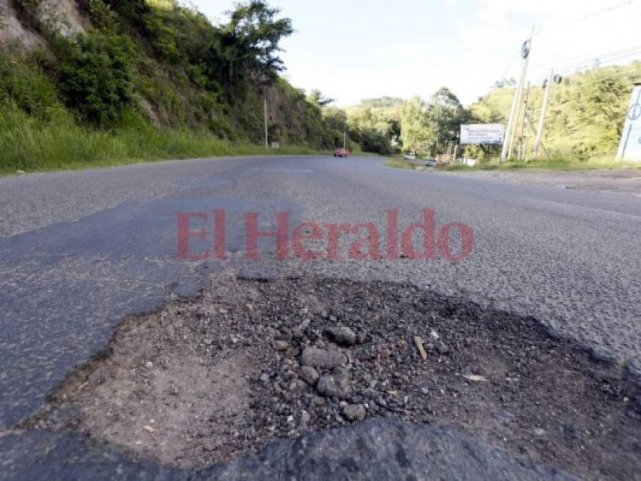 Fotos: Aún con el bacheo, carretera hacia Olancho está propensa a seguir en mal estado