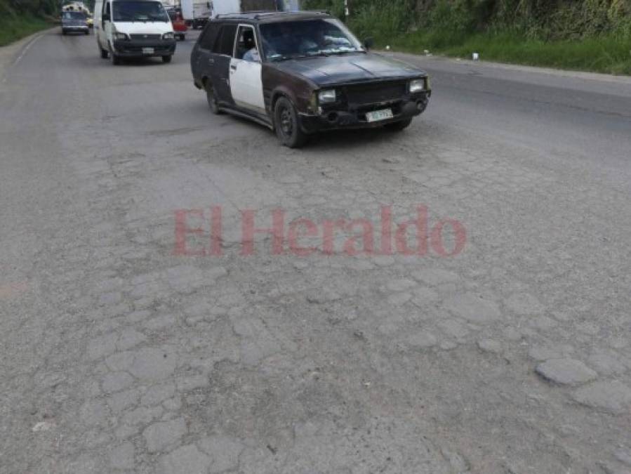 Fotos: Aún con el bacheo, carretera hacia Olancho está propensa a seguir en mal estado