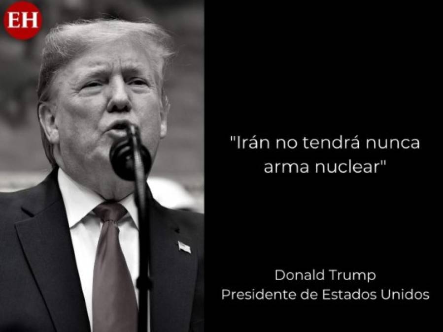 Las frases de Donald Trump sobre las duras sanciones contra Irán