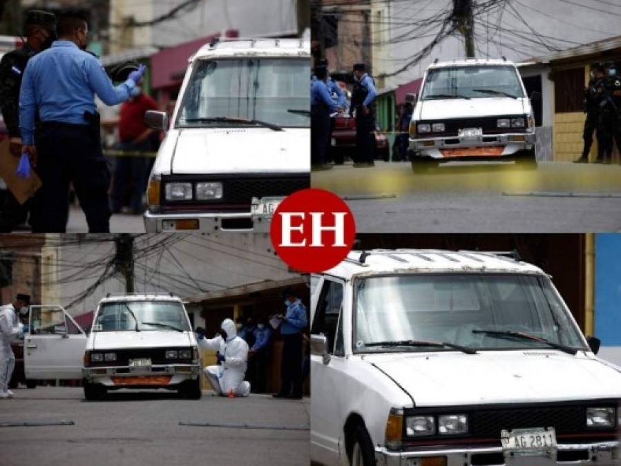 Imágenes de la escena del crimen: matan a hombre dentro de un carro en la 28 de Marzo