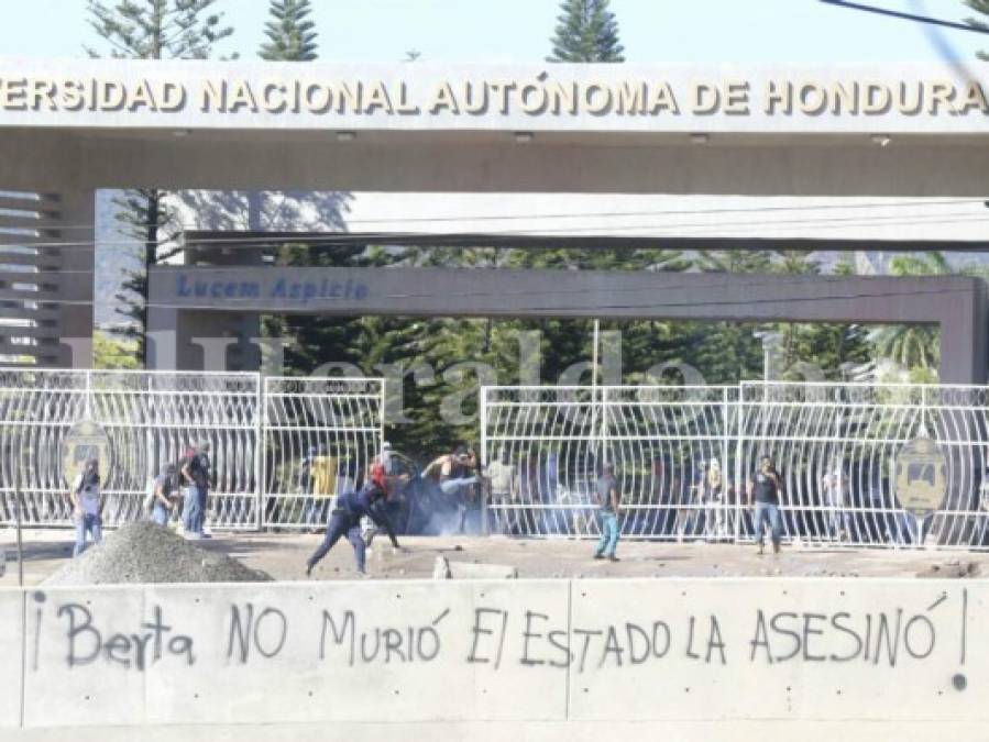 Protesta para pedir justicia por crimen de Berta Cáceres en imágenes