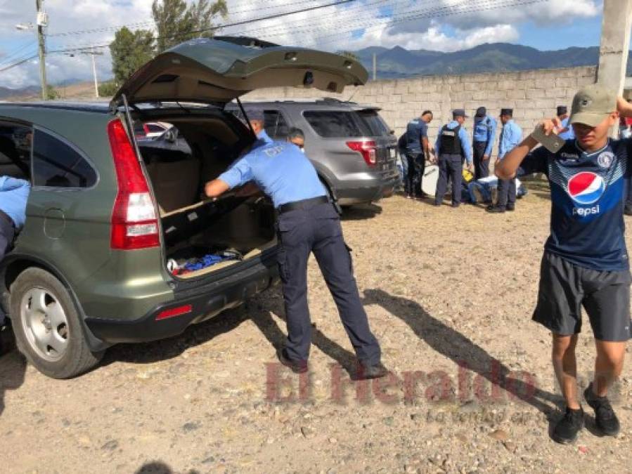 FOTOS: Extremas medidas de seguridad en el Carlos Miranda para Motagua vs Real Sociedad