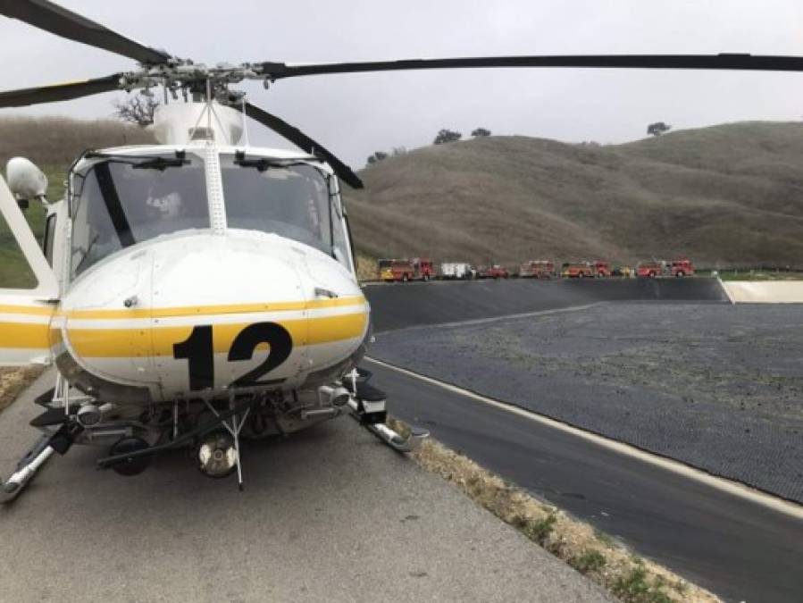 Las primeras fotos del accidente aéreo donde murió Kobe Bryant