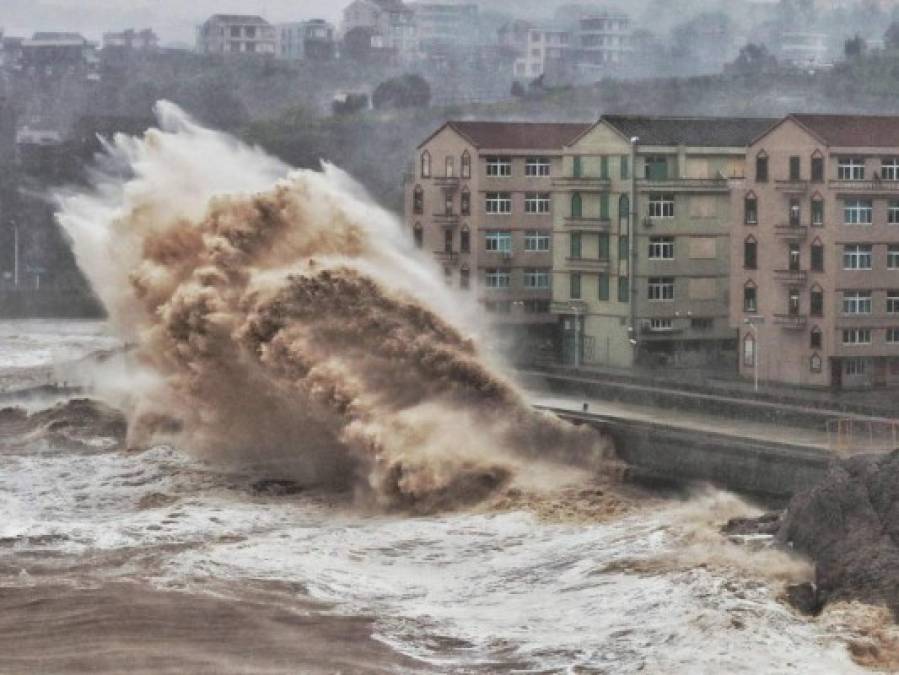 Estela de muerte y destrucción; las impactantes fotos del tifón Lekima