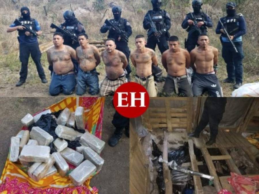 Armas, drogas y sicarios, lo encontrado en el campamento de la MS (Fotos)