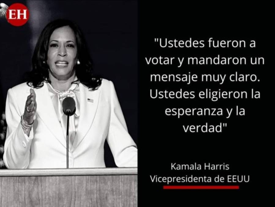 Las primeras frases de Kamala Harris como vicepresidenta Kamala Harris