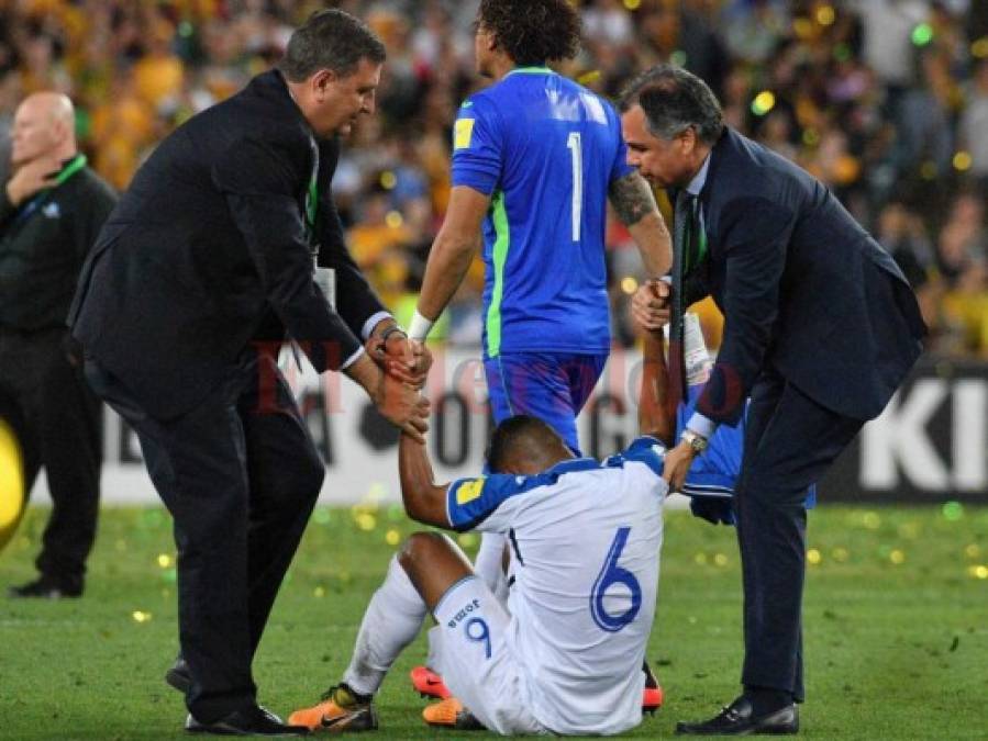 Las dolorosas fotos de los jugadores de Honduras tras ser eliminados del Mundial