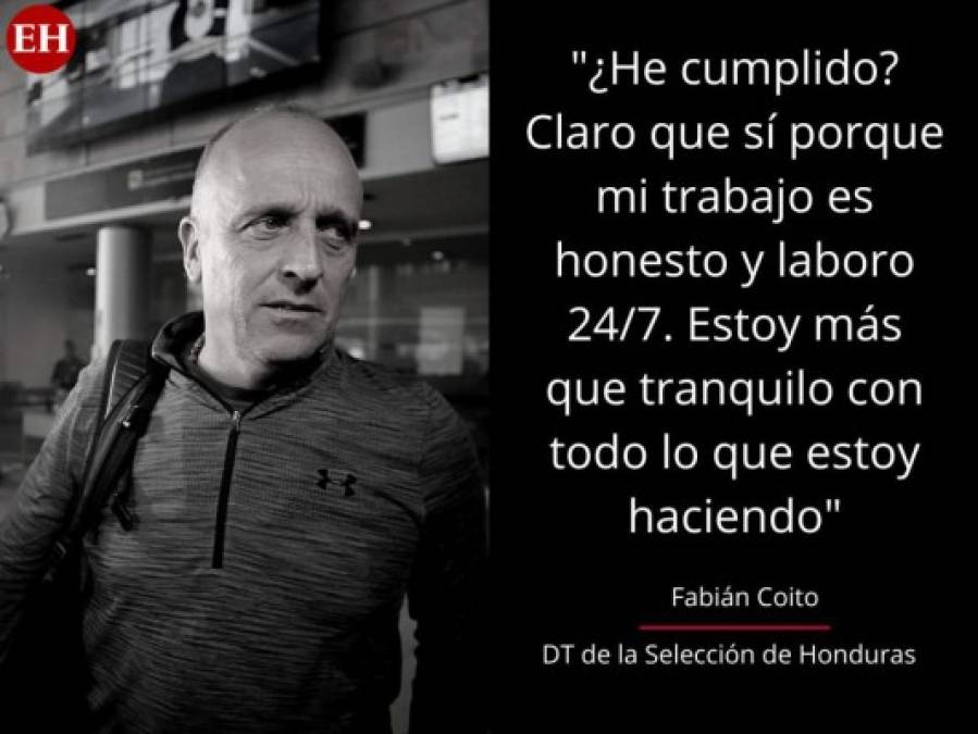 Las frases de Fabián Coito a pesar de la crisis en la 'H'