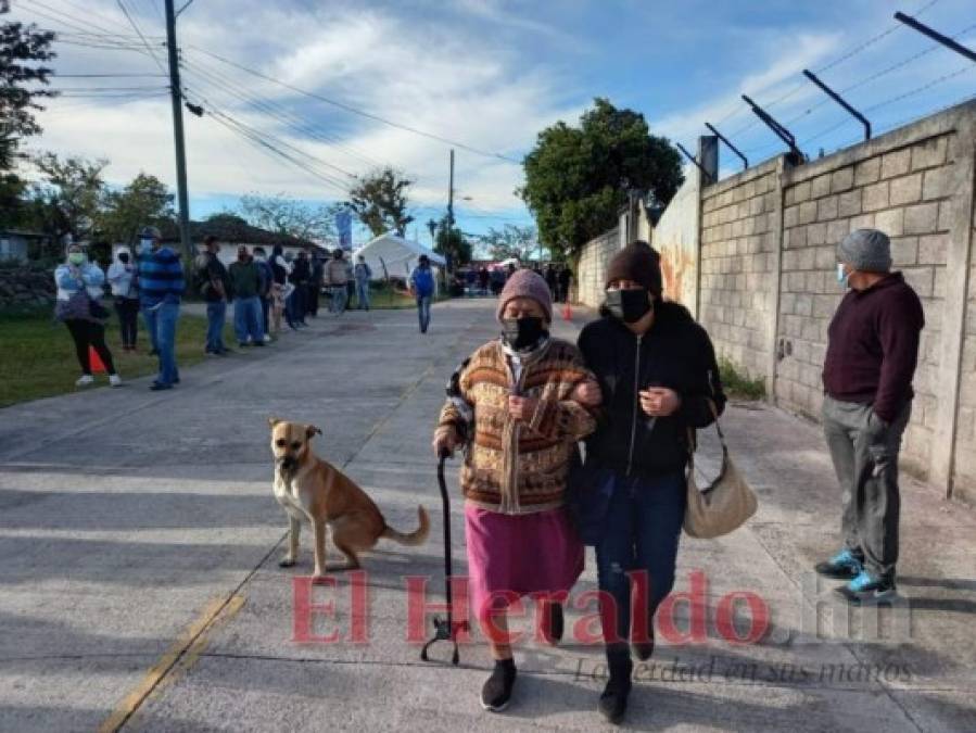 En vehículo, mototaxi o caballo: Así llegó a votar la gente en Santa Ana, Ojojona y Sabanagrande