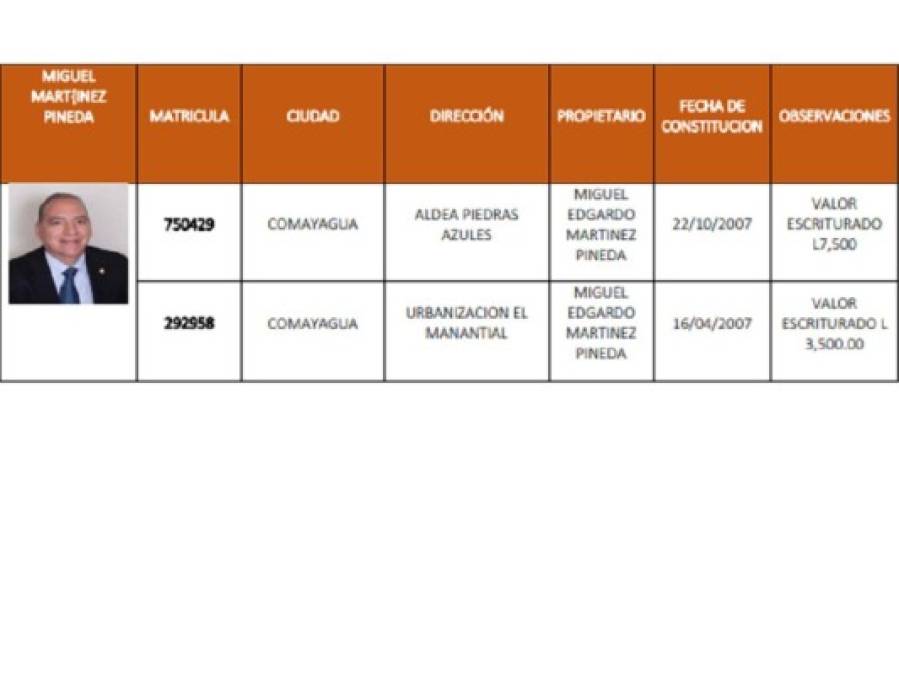 Caso Pandora: Listado de bienes que la Maccih solicita pasen al Estado