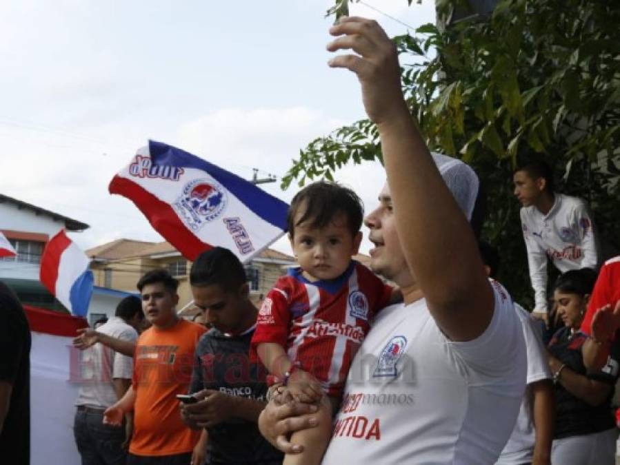 FOTOS: La Ultra Fiel pinta de tricolor las calles sampedranas en apoyo al León