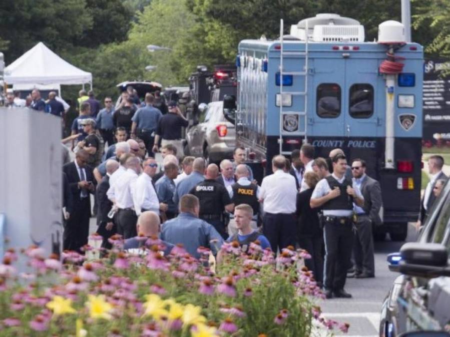 Las devastadoras fotos del tiroteo en The Capital Gazette, el diario de Maryland