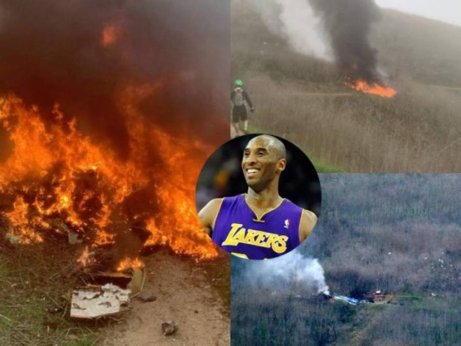 Ciclista revela fotos inéditas del accidente aéreo de Kobe Bryant