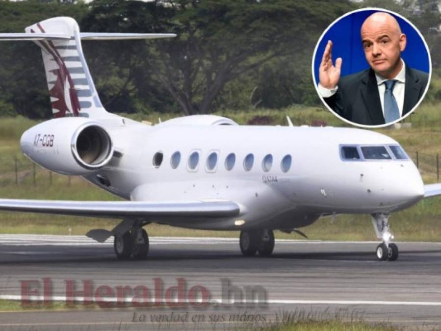 Infantino en Honduras: avión privado, recibido por JOH y presente en El Birichiche