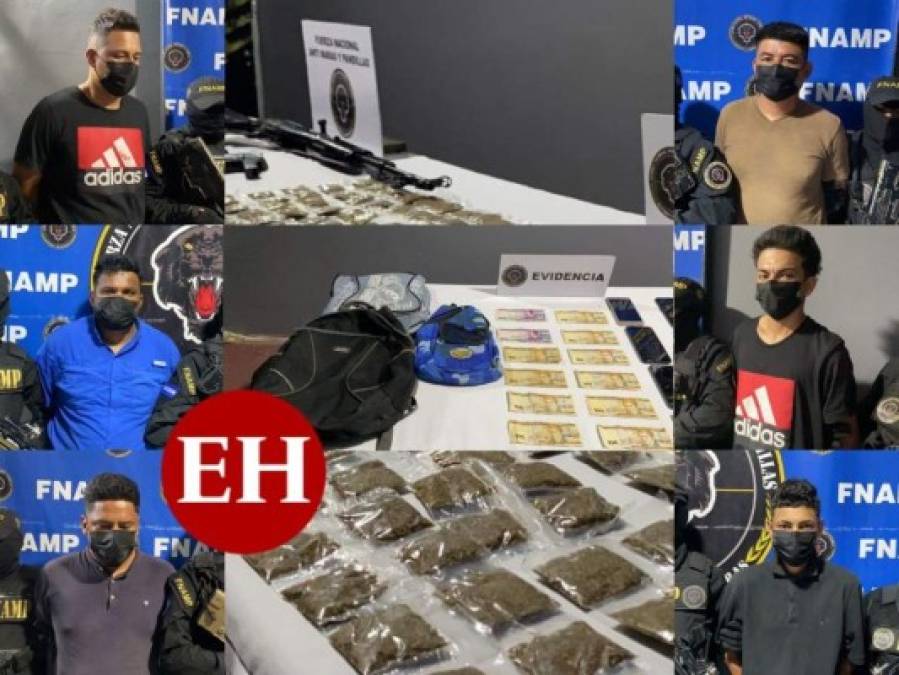 Con drogas, armas y dinero: Así capturaron a seis presuntos miembros de los 'Vatos Locos'