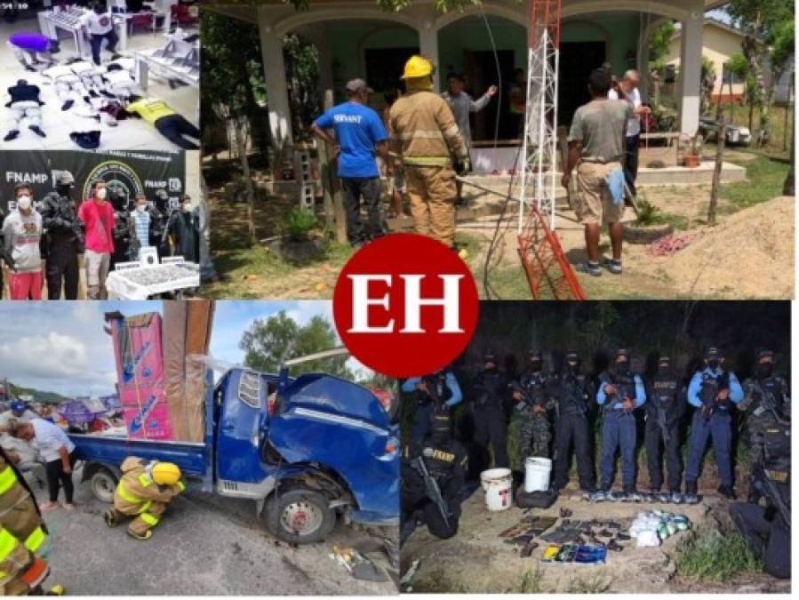 Decomisos, asesinatos y accidentes: los sucesos más relevantes de la semana en Honduras