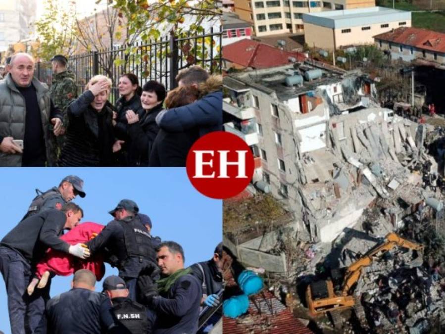 FOTOS: Desesperación y desconsuelo tras terremoto que dejó 16 muertos en Albania