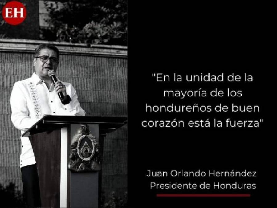 Las frases del presidente Hernández en el 199 aniversario de Independencia