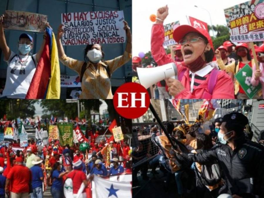 Con protestas y detenidos, así celebró el mundo el Día del Trabajador (FOTOS)