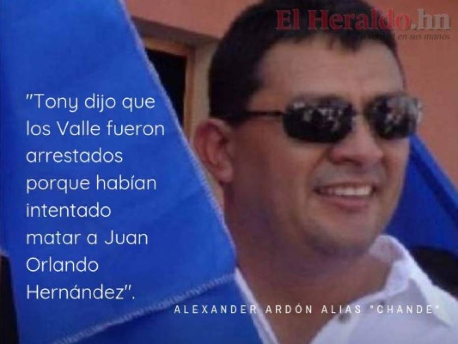 Alexander Ardón y sus comprometedoras declaraciones en el juicio de Tony Hernández