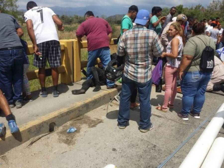 Fotos: Los destrozos que dejó el aparatoso accidente en carretera a La Lima