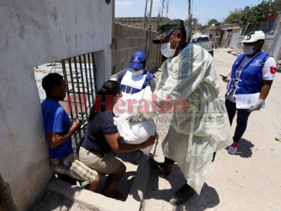 Más de 100 mil hondureños afectados por pandemia ya recibieron saco solidario