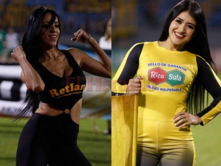 Bellas catrachas se robaron las miradas en la semifinal Real España vs Marathón