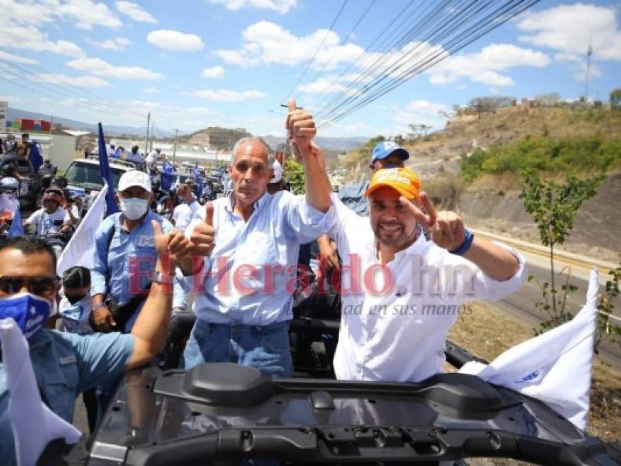 Con una caravana, fotografías y discursos Nasry Asfura cierra su campaña en la capital (FOTOS)