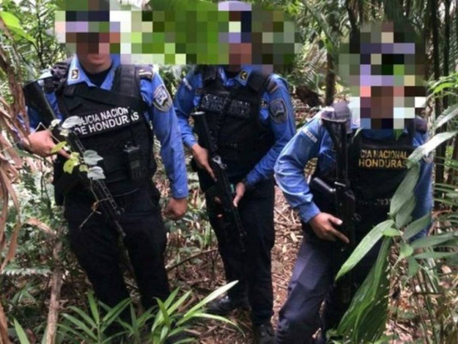 FOTOS: Así fue la captura de 11 presuntos miembros de la MS-13 en El Merendón