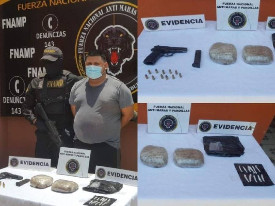 Drogas, armas y dinero: decomisos de las últimas capturas en Honduras