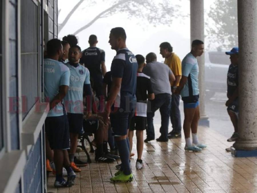 FOTOS: Fuerte lluvia impide entreno de Motagua en Amarateca