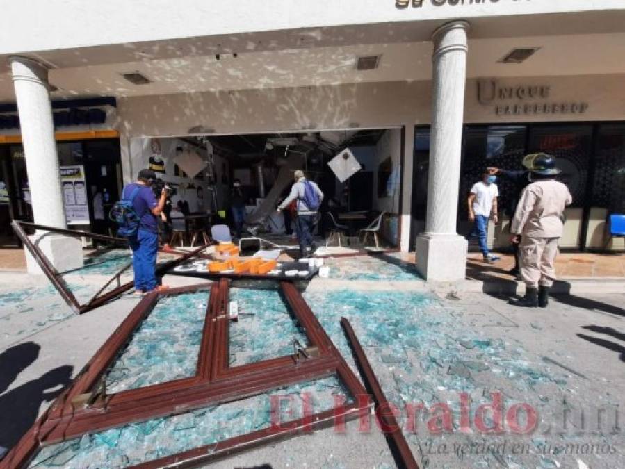 Las imágenes que dejó la explosión en restaurante de la capital