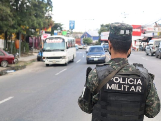 Desarrollan fuerte operativo de seguridad en las salidas de la capital de Honduras (Fotos)