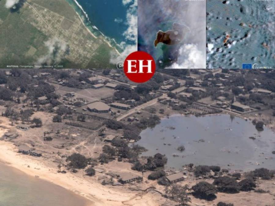 Imágenes de Tonga muestran devastación tras la erupción seguida por un tsunami