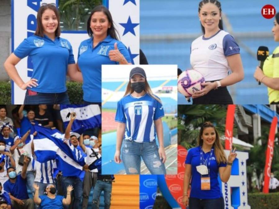 Las bellezas que engalanaron el Olímpico en el duelo entre Honduras y Estados Unidos