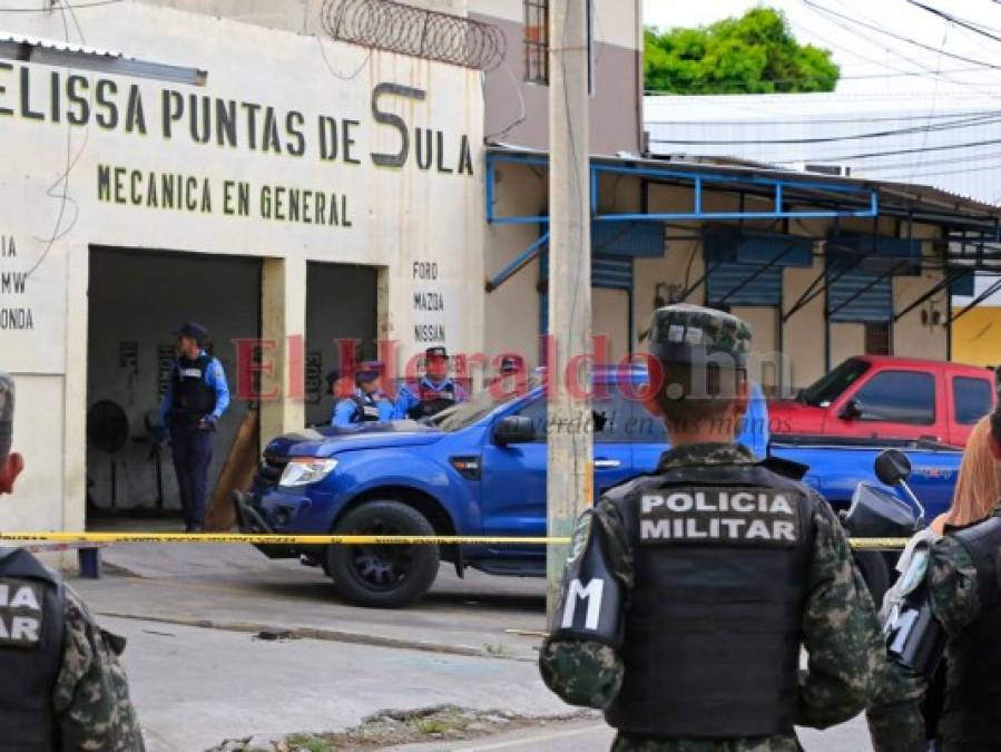 Las imágenes que dejó la masacre en barrio Santa Anita de San Pedro Sula