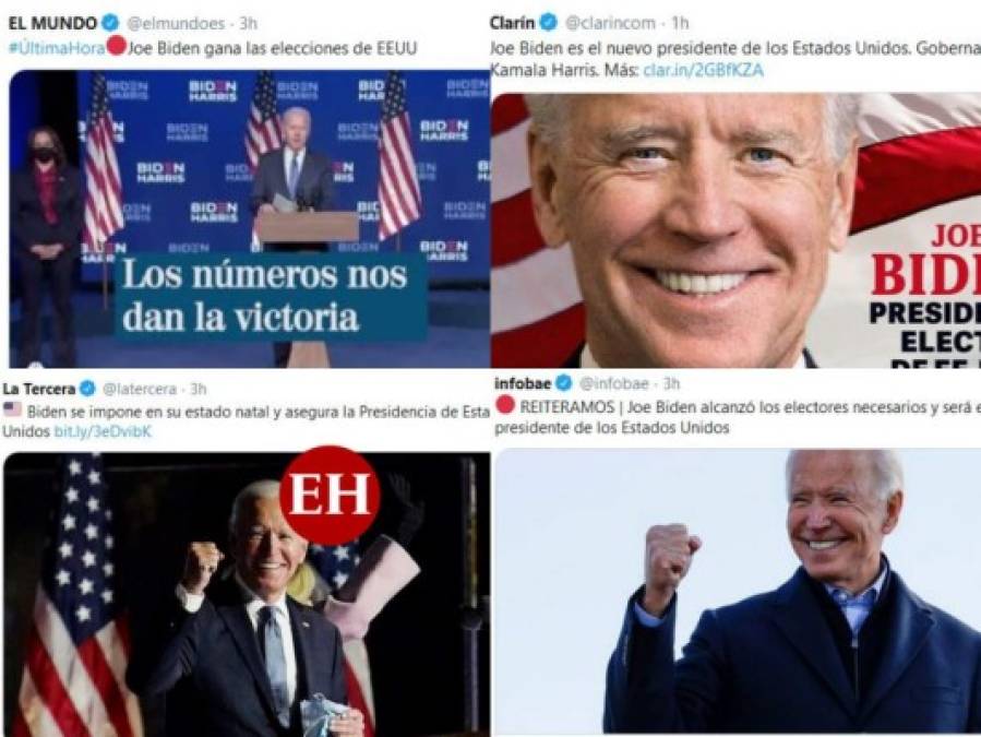 Así informa el mundo el triunfo de Joe Biden en elecciones de EE UU (FOTOS)