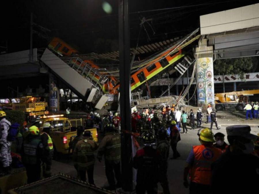 Impactante catástrofe en el metro de México en imágenes