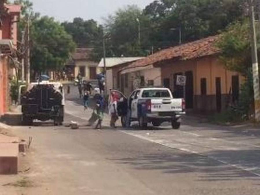 Fotos: Enfrentamiento tras sepelio de menor que murió en una protesta en Choluteca