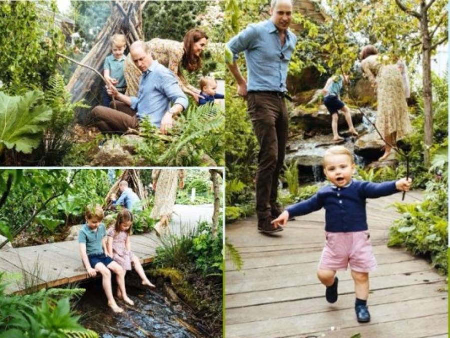 FOTOS: El tierno paseo del príncipe William, Kate y sus hijos entre la naturaleza