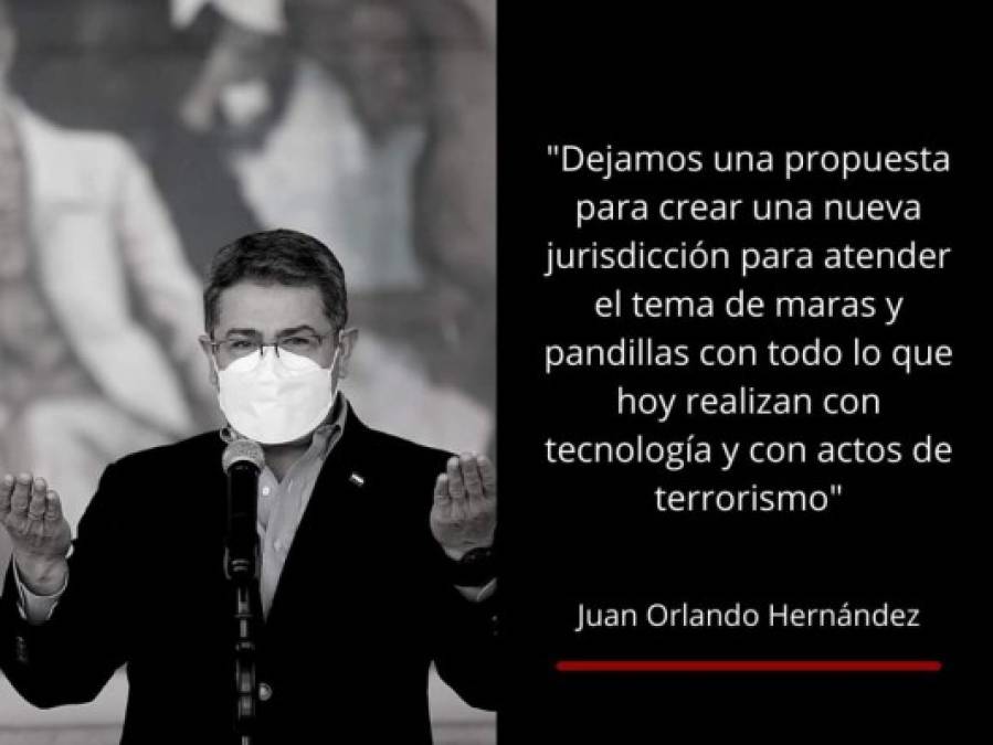 Las frases de JOH al brindar informe de su lucha contra el narcotráfico