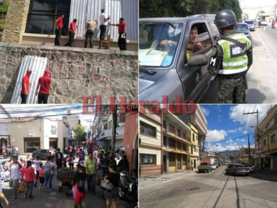 FOTOS: Ambiente en Tegucigalpa a un día de establecido el toque de queda