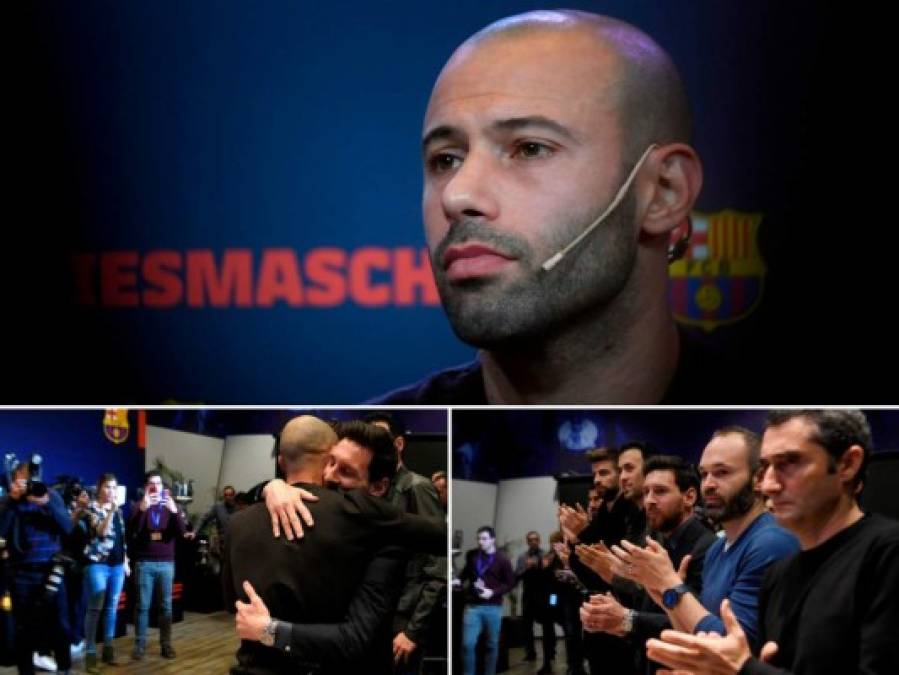 FOTOS: La sentida despedida de Mascherano del Barcelona