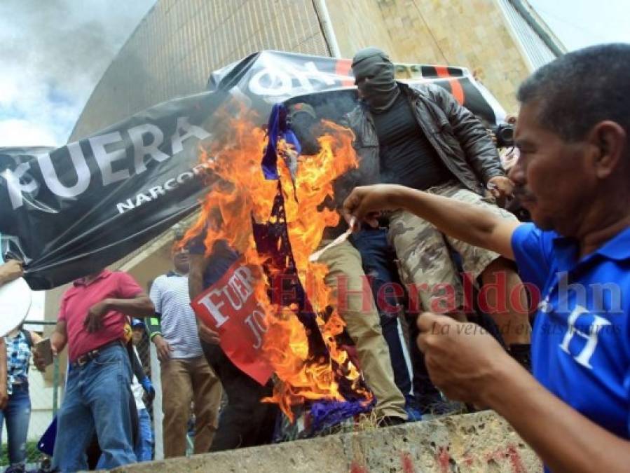 Las 10 fotos más impactantes de protestas en el centro de la capital