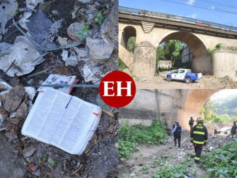 Entre maleza, una Biblia y basura hallan a un hombre muerto en la capital (FOTOS)